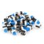 sourcingmap 50 pi/èces 6 Broches carr/é 7mmx7mm Momentan/é DPDT Mini Commutateur Bouton Poussoir