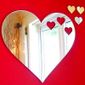 Pack de 10 cœur Miroirs 4 cm /& 3 cm Artisanat /& DECO 3 mm Acrylique Miroir