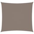 Voile toile d ombrage parasol tissu oxford carre 2,5 x 2,5 m taupe-0
