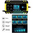 Chargeur Batterie Voiture Moto 12V-24V avec Protections Multiples Type de Réparation pour Voiture-Moto-Tondeuse à Gazon etc-0
