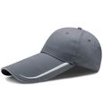14cm gray blue 55-60cm -Casquette de Baseball à visière longue pour homme, chapeau de pêche, grande taille, décontracté, Cool, 55 60-0