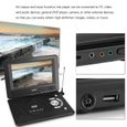 Tbest Lecteur DVD Lecteur HD DVD portable écran LCD lecteur TV de voiture récepteur radio FM avec manette de jeu prise américaine-0