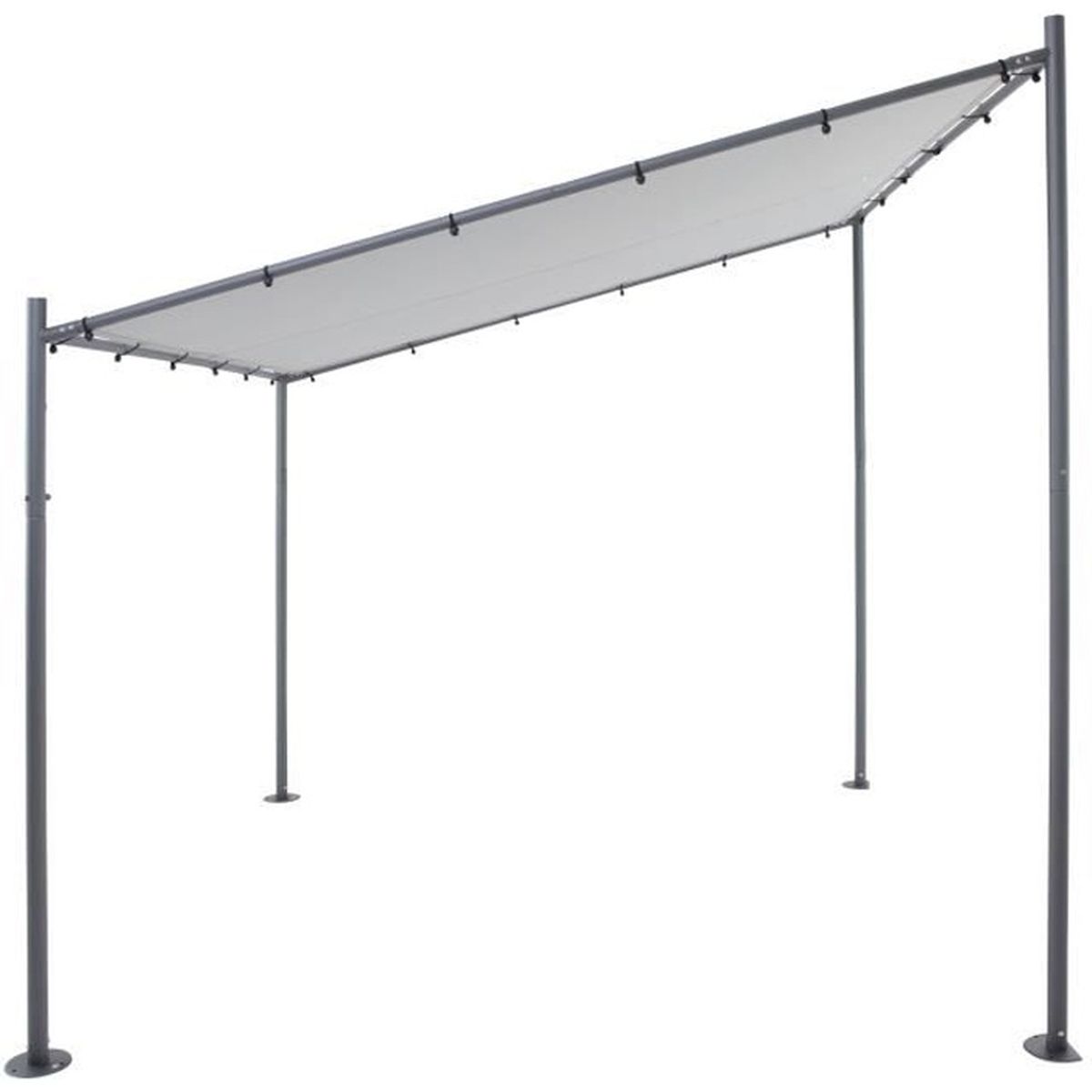 Tente De Jardin Tonnelle Gazebo H 285 X H 220 X W 310 X L 295 Cm Gris Sorara Achat Vente Tonnelle Barnum Tente De Jardin Tonnelle Cdiscount