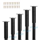 Pieds de Meubles Réglables - HAUTSTORE - Lot de 5 - Métal - 18-33cm - Cylindrique