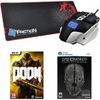 DRAGON WAR ASSOCIATION DRAGON WAR Pack : Souris Warlord + Tapis de souris Speed Edition + Jeu PC Doom + Jeu PC Dishonored GOTY