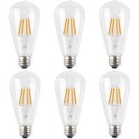 Ampoule à Filament LED 4W Dimmable - Blanc Chaud - E27 - Lampe Vintage Edison - 400LM - AC220V
