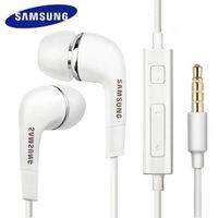 Écouteurs filaires intra-auriculaires Samsung EHS64 - Blanc - Avec microphone et contrôle de volume