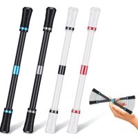 4 Motion Pens Student Kinetic Spinning Finger Pen Set (sans recharge) Stylo à bille Kinetic, blanc et noir