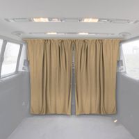 Rideau de séparation de cabine pour voiture Universel Beige Tissu 160x180cm