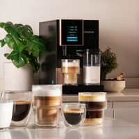 Cecotec Machine à Café Superautomatique Cremmaet Compactccino Black Rose, 19 bars, Réservoir à lait, Système Thermoblock, 5 niveaux