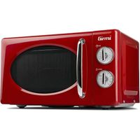 Girmi FM21 Four micro-ondes combine, design vintage, 20 L, 700 + 800 W, rouge