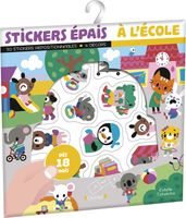 Stickers épais : Lécole  Pochette de 30 autocoll