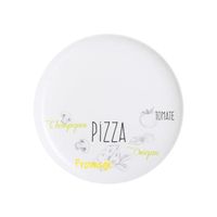 Assiette à pizza en porcelaine D.30cm - Lot de 6 BISTROT