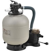 Pompe Filtre à Sable PRO.TEC - 400 W - 18-30 m³ - Vanne 5 voies - Polyéthylène haute densité et cuivre - Beige