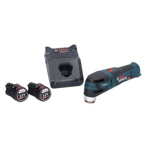 PONCEUSE - POLISSEUSE Bosch GOP 12V-28 Professional Découpeur-ponceur sans fil Starlock Brushless + 2x Batteries 2,0 Ah + Chargeur