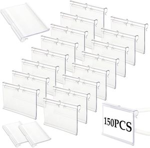 ARMOIRE DE BUREAU 150 PCS Porte Étiquettes en Plastique, Support d'A