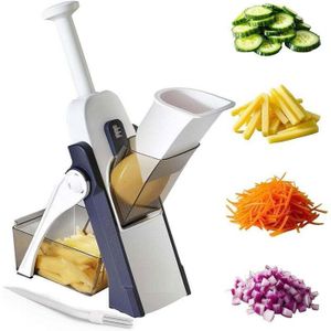 Mandoline Smart Coupe-fruits Et Légumes 6 Pièces Avec Livret De Recettes Raboter Et Couper En Cubes Connu De La Television