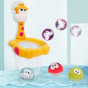JOUET DE BAIN Jouets de bain pour bébé, filet de girafe, panier 