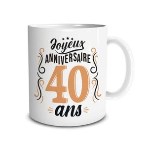 BOL Mug Joyeux Anniversaire 40 ans