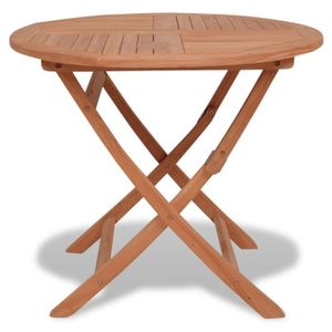 TABLE DE JARDIN  Table pliable de jardin 85x76 cm Bois de teck soli