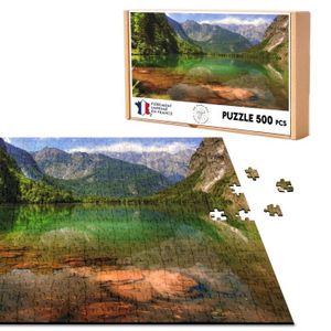 Puzzle Lac - Forêt - Montagnes - Nature - Soleil - Paysage - Puzzle - Puzzle  500 pièces