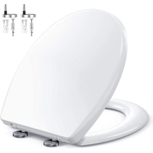 couvercle en plastique thermodurci blanc BMOT Abattant WC Abattant Premium avec abaissement automatique abattant WC en différents motifs 