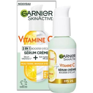 HYDRATANT VISAGE Garnier Sérum Crème 2en1 Vitamine C Booster d'éclat