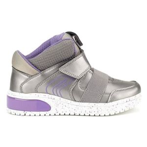 33 Geox xled sneaker junior boy con luci a led personalizzabili j927qb royal-white
