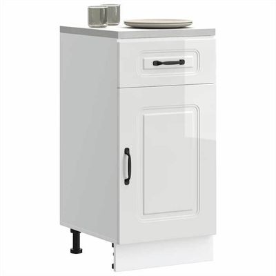 VidaXL Armoire De Cuisine Kalmar Chêne Marron – Meuble Bas Évier Avec Tiroir Et Porte, Bois D'Ingénierie Robuste, Pieds Réglables