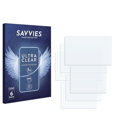 Savvies Lot De 6 Films Protection Écran Ultra-Clair Pour SCUBAPRO Aladin Sport (Matrix) - Invisible Et Anti-Rayures
