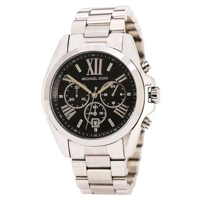 MICHAEL KORS Women s MK5705 Bradshaw Black Dial Stainless Steel Bracelet Chronograph Watch O9374 Achat vente montre Femme Adulte Gris Cdiscount