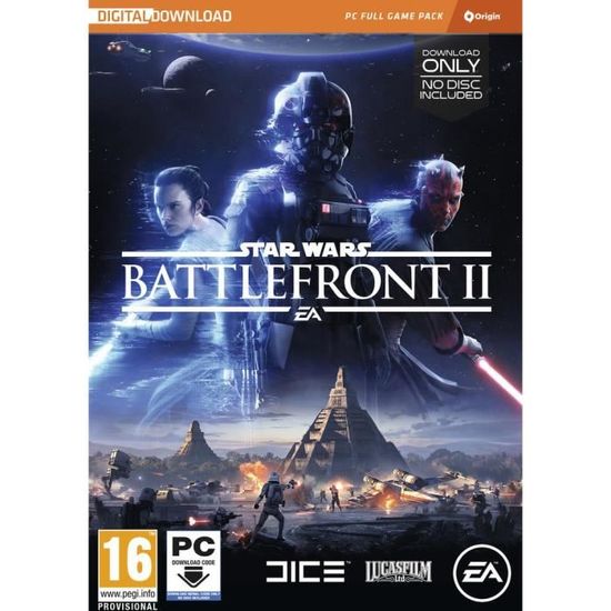 Jeu d'action PC - Star Wars Battlefront II - EA Electronic Arts - Sortie le 17 Novembre 2017 - PEGI 16+