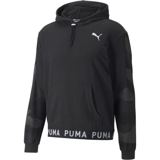 Sweat à capuche Training - PUMA - hoodie avec poche ventrale et cordon de serrage, coupe régulière - noir - homme