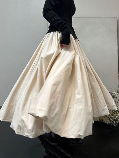 Jupe Longue Renaissance à Volants - Taille Haute Élastique, Double Couche Pour Cosplay, Fête Médiévale, Halloween