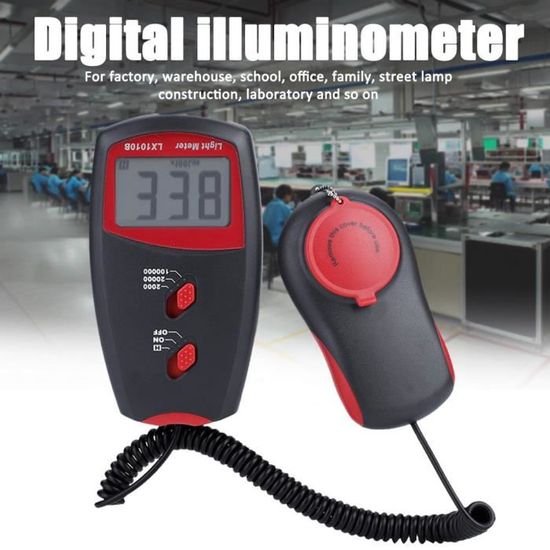 Luxmètre Numérique LX1010BS - Mesureur De Lumière Écran LCD Portable