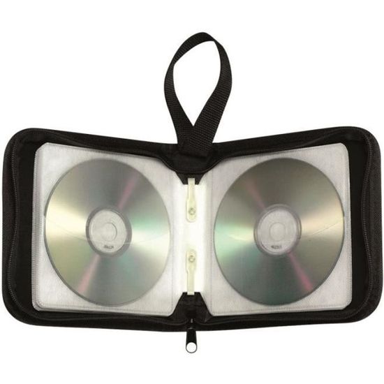 Pochette CD transport zippée 40 CD - Cdiscount Bagagerie