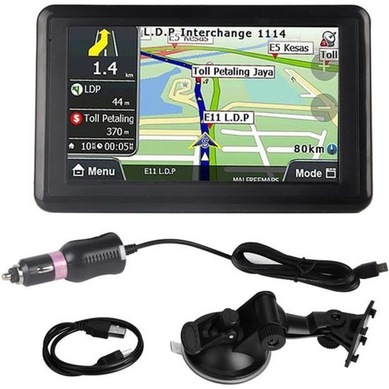 5 inchs Navigateur GPS Voiture Navigator Universel à écran Tactile de 256Mo 8GB MP3 FM Carte HB057