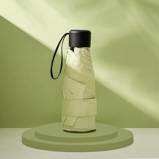 Parapluie Compact UV50+ Coupe-vent – Pliable 5 Sections, 18 Cm, 220 G – Design Fleurs Rétro – Idéal Voyage