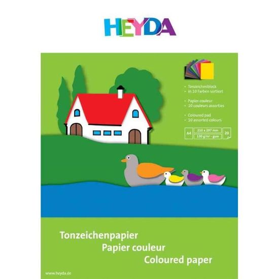 Papier Couleur Terre Cuite A3 130 G/m² – 50 Feuilles Folia, Idéal Travaux Manuels & Créatifs