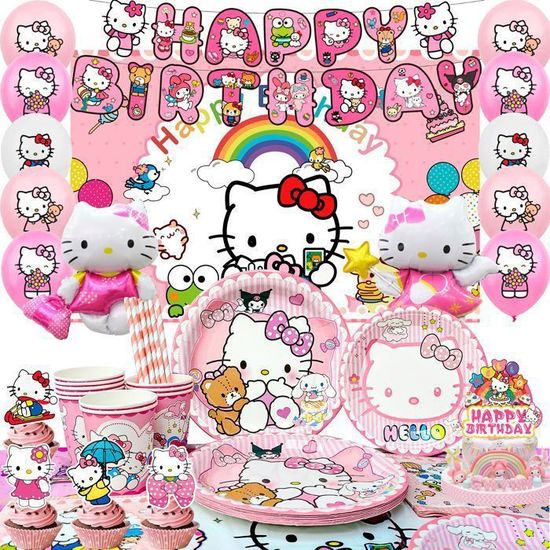 Carte d'anniversaire Hello Kitty - Carte chat gratuite