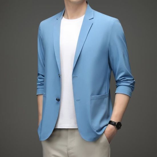 Blazer élégant coréen pour homme,veste de costume,Slim Fit