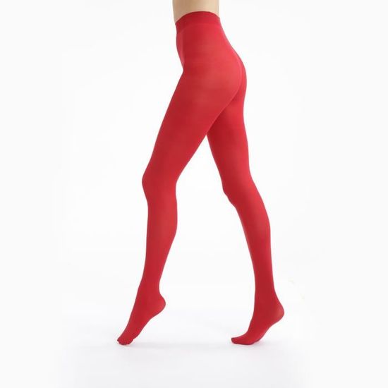Collant Rayé Rouge Et Noir ATOSA - Adulte, Basiques Et Chics