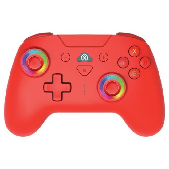 Subsonic - Manette sans fil pour Switch / Switch oled - bluetooth avec LED, vibrations et gyroscope - Rouge