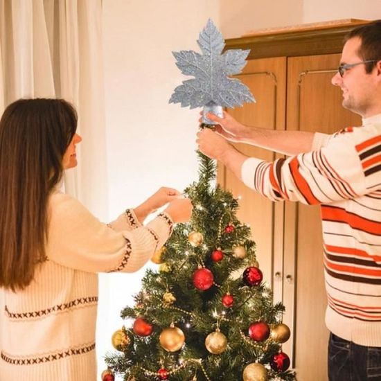 Étoile Lumineuse 3D Pour Sapin De Noël - 16 Effets, Télécommande, Compatible Bluetooth Musique