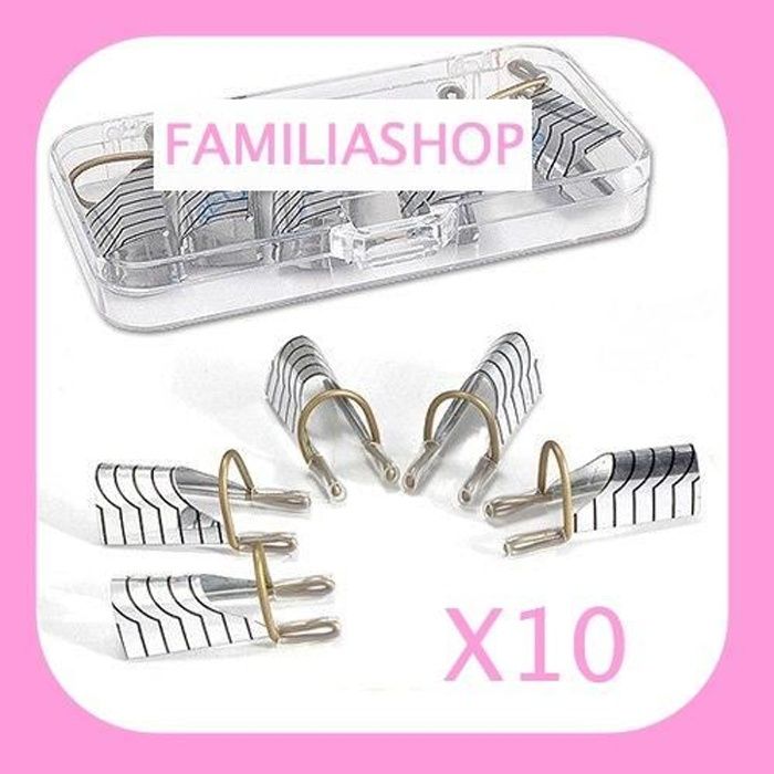 10 chablon réutilisable ongles manucure