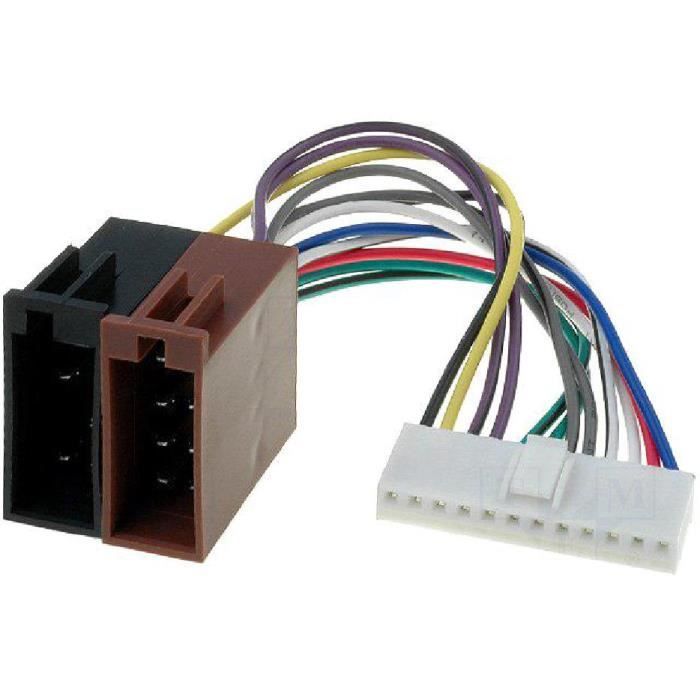 Cable Autoradio Pioneer 12PIN Vers Iso- connecteur blanc 2