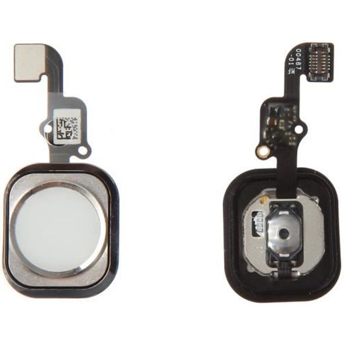 Bouton home Apple iPhone 6S/6S Plus Blanc central accueil Blanc +nappe