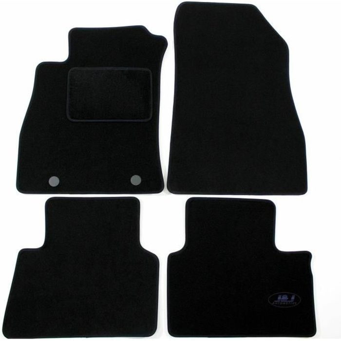 | Tapis de sol noir velours compatible avec NISSAN JUKE 2010-2018 4 pcs