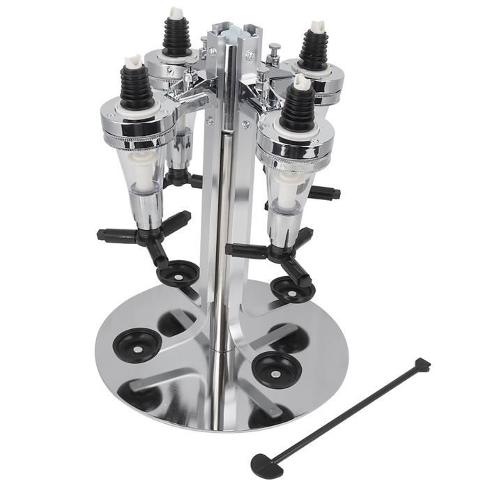 Distributeur de Boissons Alcool Support à Bouteille Rotatif pour 4 Bouteilles Distributeur de Bouteilles pour Bar A043 -POU