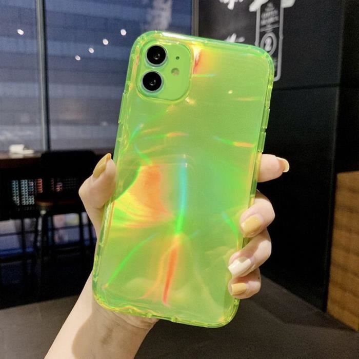 Coque Laser Brillante + Verre Trempé pour iPhone 11 (6,1\